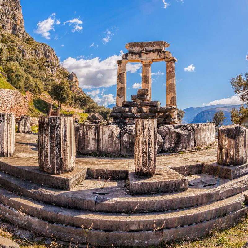 Temple ruins at Delphi