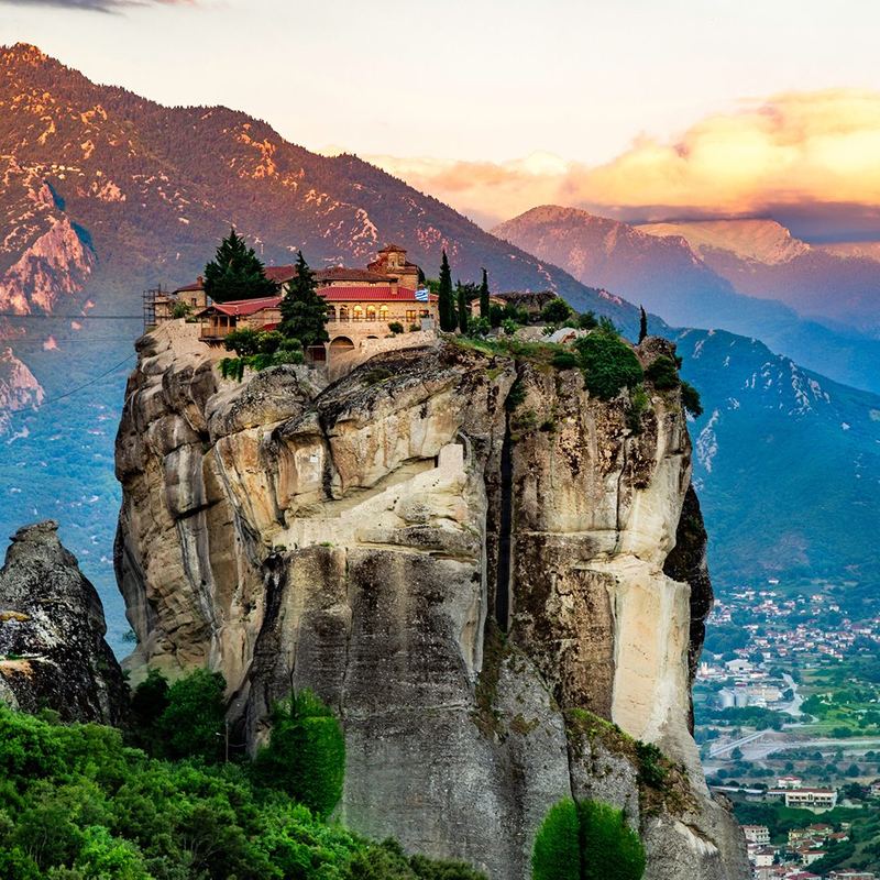 Monastery on the rocks of Meteora